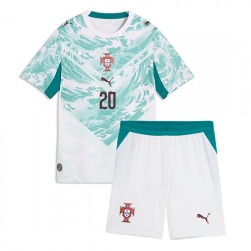 Portugal Joao Cancelo #20 Replika Bortatröja Barn VM 2026 Kortärmad (+ Korta byxor)